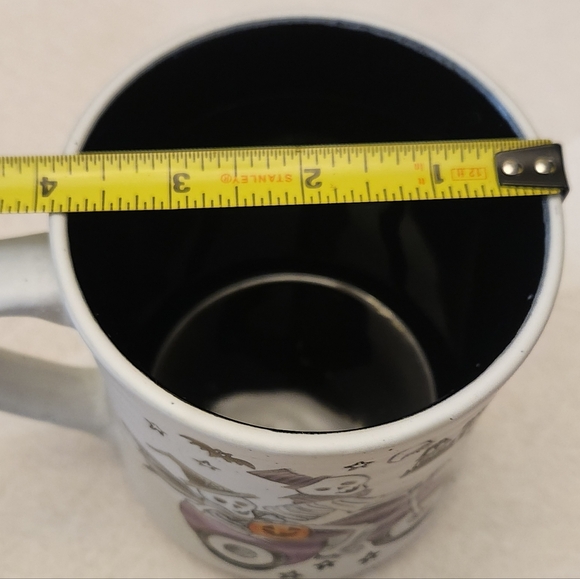 Cobwebs & Cauldrons Halloween Skeletons on Motorcycle 18 oz. Mug - Picture 7 of 7